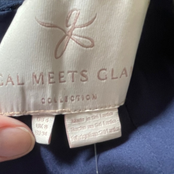 Gal Meets Glam Navy Knee-Length Sleeveless Kendra Dress Size 4 - Picture 6 of 7